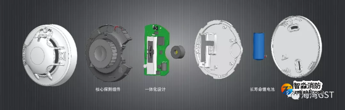 海灣NB-loT感煙探測器結(jié)構圖