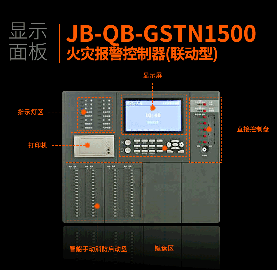 海灣JB-QB-GSTN1500火災(zāi)報(bào)警控制器(聯(lián)動(dòng)型)顯示面板